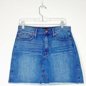 JCrew Frayed Denim Skirt H6146